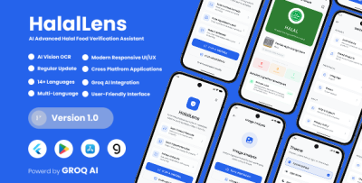 HalalLens - Advanced AI Halal Food Scanner & Vision OCR Ingredient Analyzer Flutter App