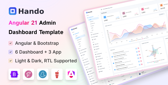 Hando - Angular Admin Dashboard Template Hando - Angular Admin Dashboard Template