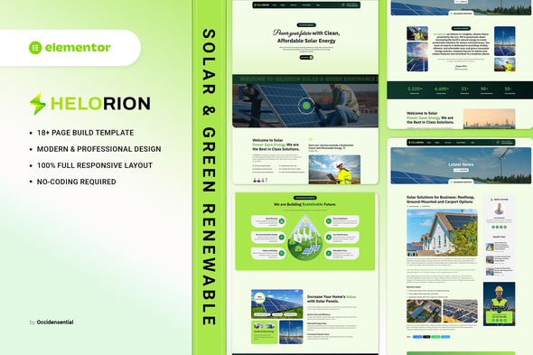 Helorion - Solar & Green Renewable Energy Company Elementor Template Kit Helorion - Solar & Green Renewable Energy Company Elementor Template Kit