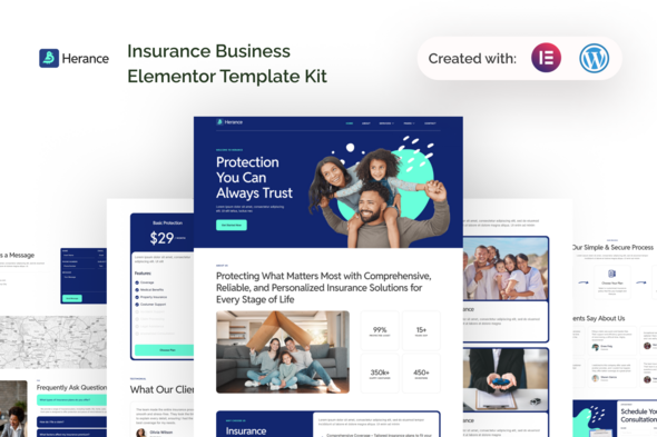 Herance - Insurance Company Elementor Template Kit Herance - Insurance Company Elementor Template Kit