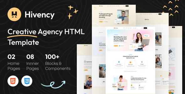 Hivency - Creative Digital Agency HTML5 Template + RTL Support Hivency - Creative Digital Agency HTML5 Template + RTL Support