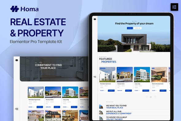 Homa - Real Estate & Property Elementor Pro Template Kit Homa - Real Estate & Property Elementor Pro Template Kit