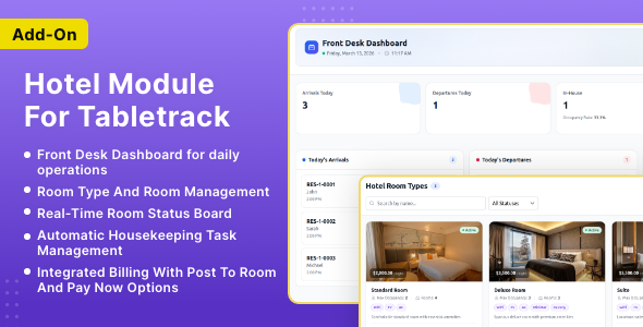 Hotel Module for TableTrack Hotel Module for TableTrack