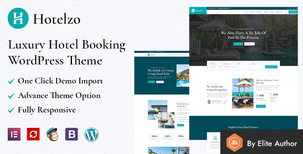 Hotelzo - Luxury Hotel WordPress Theme + RTL Ready Hotelzo - Luxury Hotel WordPress Theme + RTL Ready