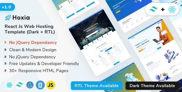 Hoxia React - Web Hosting & Web Domain Template Hoxia React - Web Hosting & Web Domain Template
