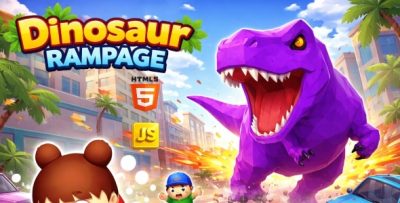 HTML5 Game : Dinosaur Rampage