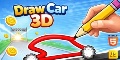 HTML5 Game : Draw Car 3D