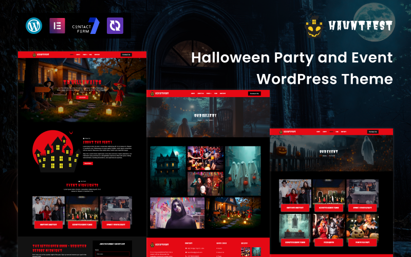 HuwntFest - Halloween Party & Event WordPress Theme HuwntFest - Halloween Party & Event WordPress Theme