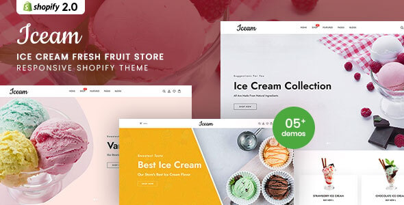 Iceam - Ice Cream Shop Responsive Shopify Theme Iceam - Ice Cream Shop Responsive Shopify Theme