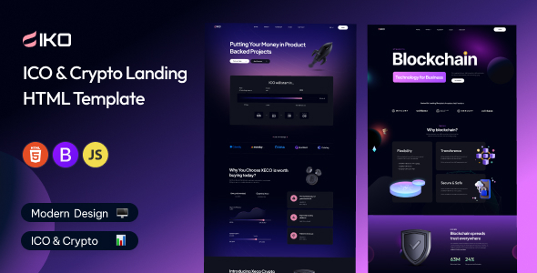 IKO - ICO & Crypto Landing Page Template IKO - ICO & Crypto Landing Page Template