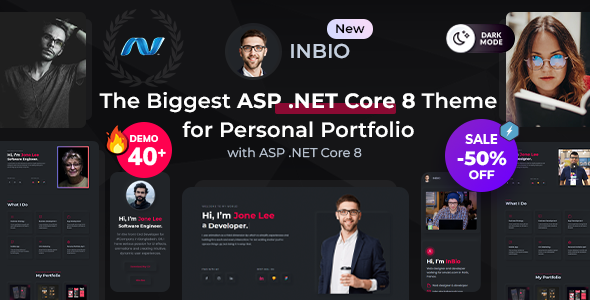 InBio - Personal Portfolio ASP .NET Core 9 Template InBio - Personal Portfolio ASP .NET Core 9 Template