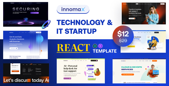 Innomax - Technology & IT Startup React Template Innomax - Technology & IT Startup React Template