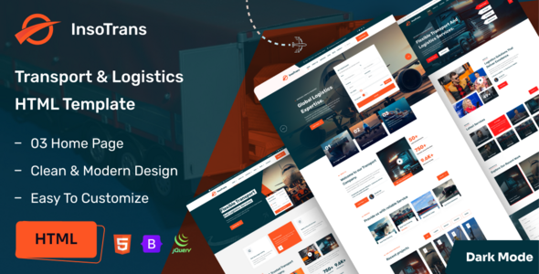 Insotrans - Transport & Logistics HTML Template Insotrans - Transport & Logistics HTML Template