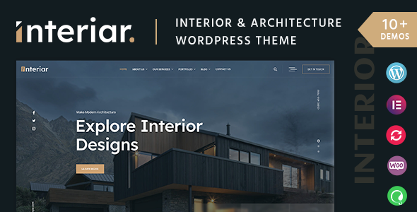 Interiar - Interior Design WordPress Theme Interiar - Interior Design WordPress Theme
