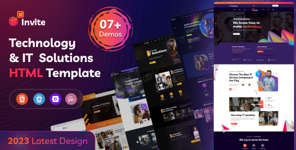Invite - IT Solutions & Technology HTML Template Invite - IT Solutions & Technology HTML Template