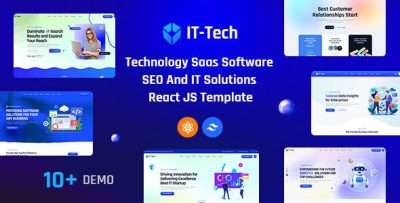 IT-Tech - Technology Business, IT Solutions & SaaS Software React JS Template