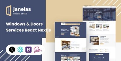 Janelas - Windows & Doors Services React Nextjs Template