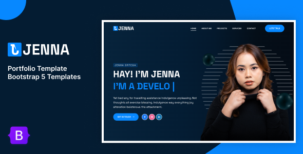 Jenna - Bootstrap 5 Personal Portfolio Jenna - Bootstrap 5 Personal Portfolio
