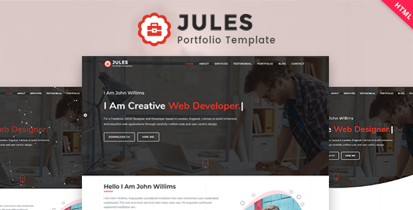 Jules - Personal Portfolio Template Jules - Personal Portfolio Template