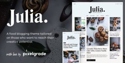 Julia - A Steady Food Blog WordPress Theme