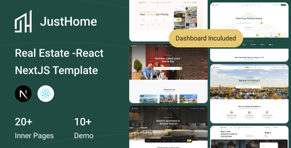 JustHome - Real Estate React NextJS Template JustHome - Real Estate React NextJS Template