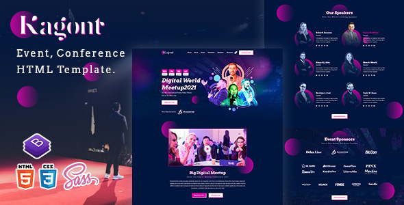 Kagont - Event, Conference And Meetup HTML Template Kagont - Event, Conference And Meetup HTML Template