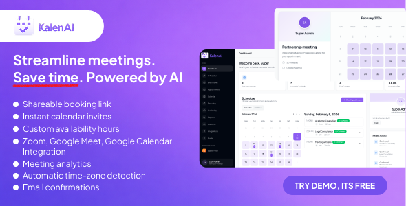 KalenAI - AI Powered Appointment Scheduling Platform KalenAI - AI Powered Appointment Scheduling Platform