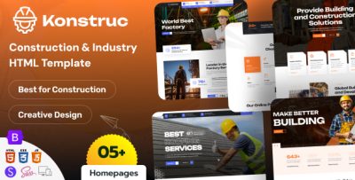 Konstruc - Construction & Industry HTML Template