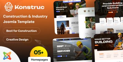 Konstruc - Construction & Industry Joomla 6 Template