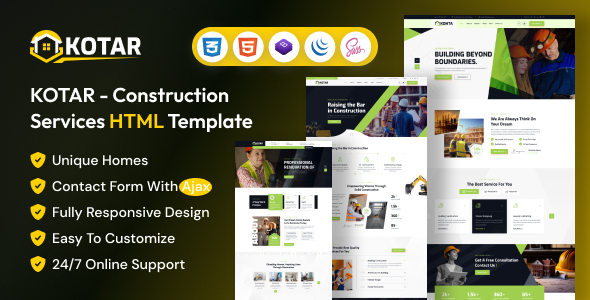 Kotar - Construction Company HTML Template Kotar - Construction Company HTML Template