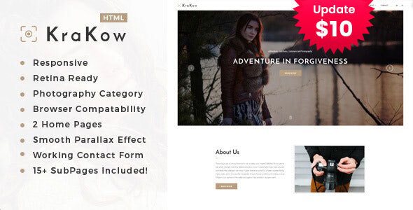 Krakow - Photography HTML Template Krakow - Photography HTML Template
