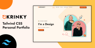 Krinky  - Tailwind CSS Personal Portfolio