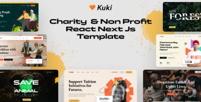 Kuki - Charity & Nonprofit React Next JS Template