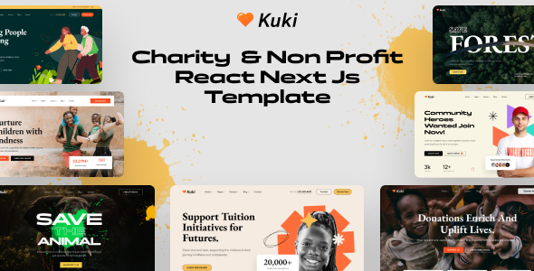 Kuki - Charity & Nonprofit React Next JS Template Kuki - Charity & Nonprofit React Next JS Template