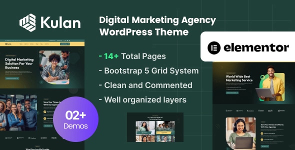 Kulan - Digital Marketing Agency WordPress Theme Kulan - Digital Marketing Agency WordPress Theme