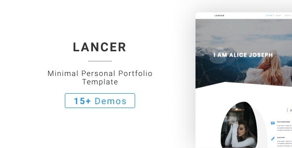 Lancer - Minimal Personal Portfolio Template Lancer - Minimal Personal Portfolio Template