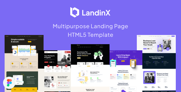 LandinX - Multipurpose Landing Page HTML Template LandinX - Multipurpose Landing Page HTML Template