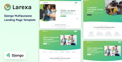 Larexa - Django Multipurpose Corporate Landing Page Template