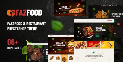 Leo Fazfood Elementor - Fastfood & Restaurant  Prestashop Theme