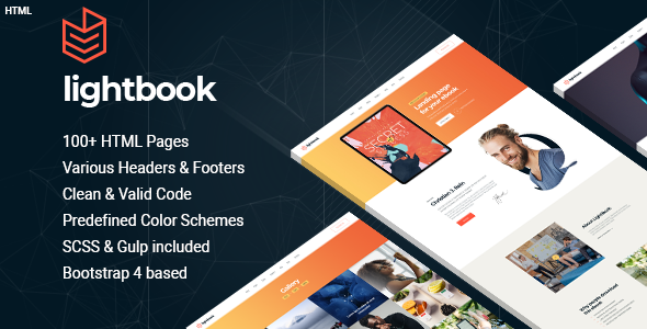 Lightbook - book author promo HTML template Lightbook - book author promo HTML template