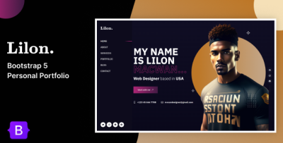 Lilon  - Bootstrap 5 Personal Portfolio Template