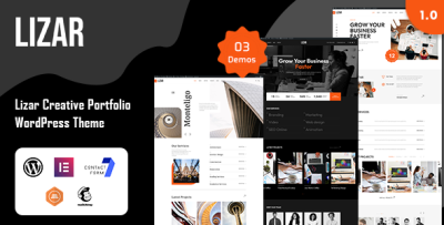 Lizar - Creative Portfolio WordPress Theme