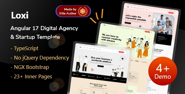 Loxi - Angular 17+ Creative Responsive Agency Template Loxi - Angular 17+ Creative Responsive Agency Template