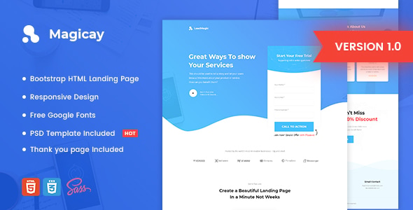 Magicay - Business HTML Landing Page Template Magicay - Business HTML Landing Page Template