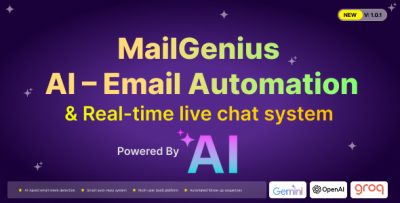 MailGenius AI - Email Automation SaaS with Intent Detection, Auto Follow-Up & Live Chat