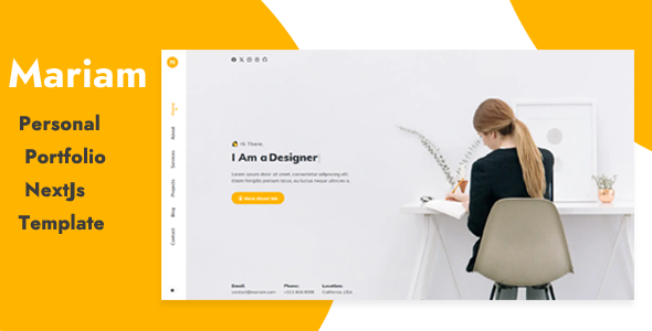 Mariam - Personal Portfolio NextJS Template Mariam - Personal Portfolio NextJS Template
