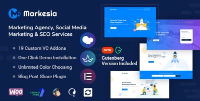 Markesia - Digital Marketing Agency and SEO WordPress Theme