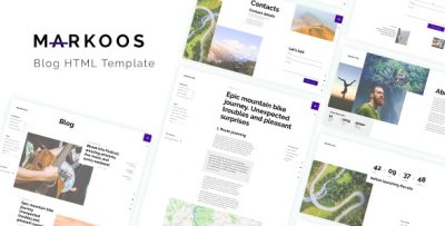 Markoos - Blog HTML Template