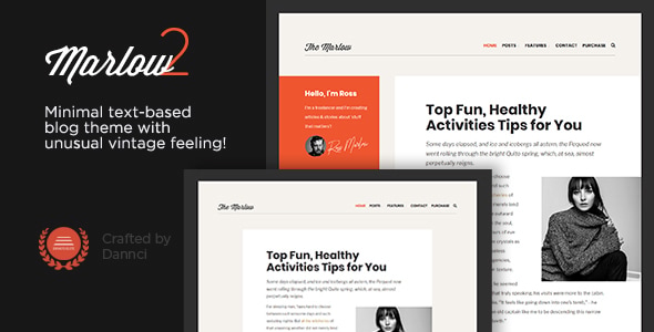 Marlow - Distinctive, Typography-First WordPress Blog Theme Marlow - Distinctive, Typography-First WordPress Blog Theme
