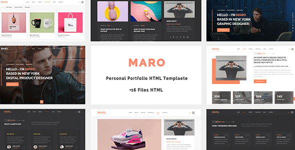 Maro - Personal Portfolio HTML Template Maro - Personal Portfolio HTML Template
